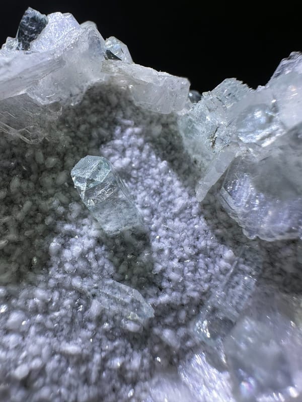 Apophyllite from India, individual mineral specimen view 3