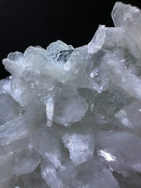 Apophyllite from India, individual mineral specimen view 5