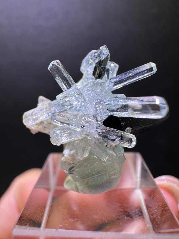 Aquamarine from Namibia, individual mineral specimen view 1