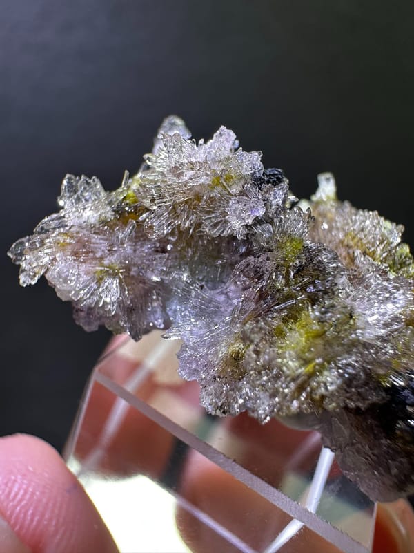 Creedite from Guizhou, China, individual mineral specimen view 2