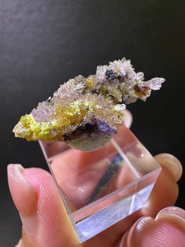 Creedite from Guizhou, China, individual mineral specimen view 4