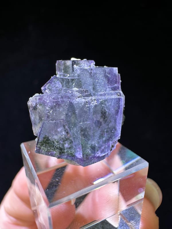 Fluorite from Yaogangxian Mine, Yizhang Co., Hunan, China, individual mineral specimen view 2