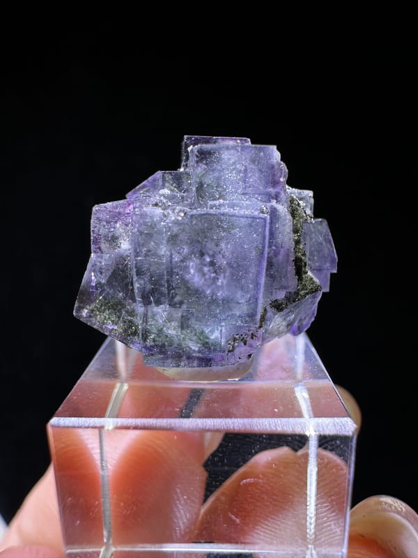 Fluorite from Yaogangxian Mine, Yizhang Co., Hunan, China, individual mineral specimen view 4