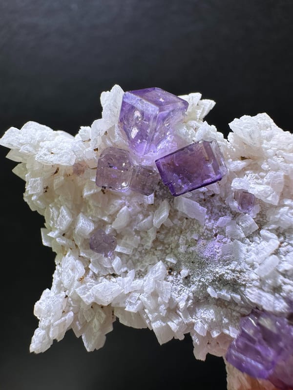 Fluorite from Xinjiang, China, individual mineral specimen view 2