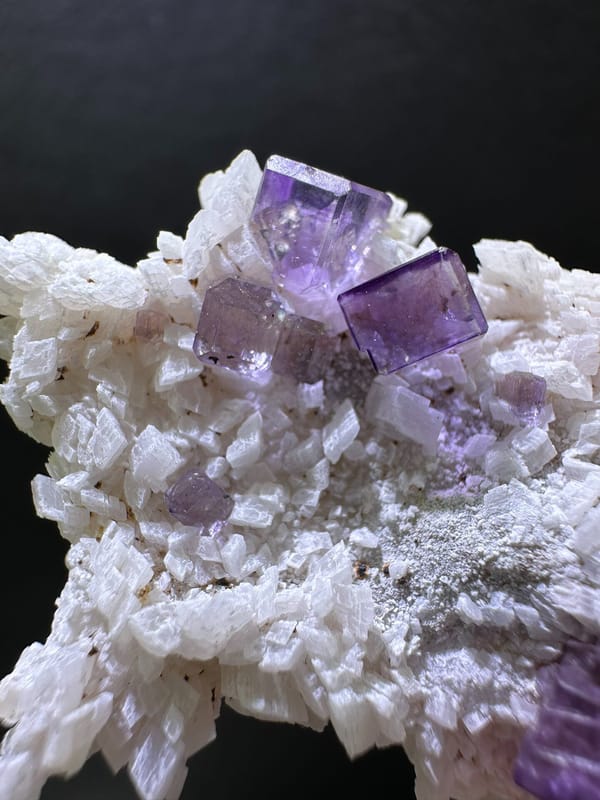Fluorite from Xinjiang, China, individual mineral specimen view 3