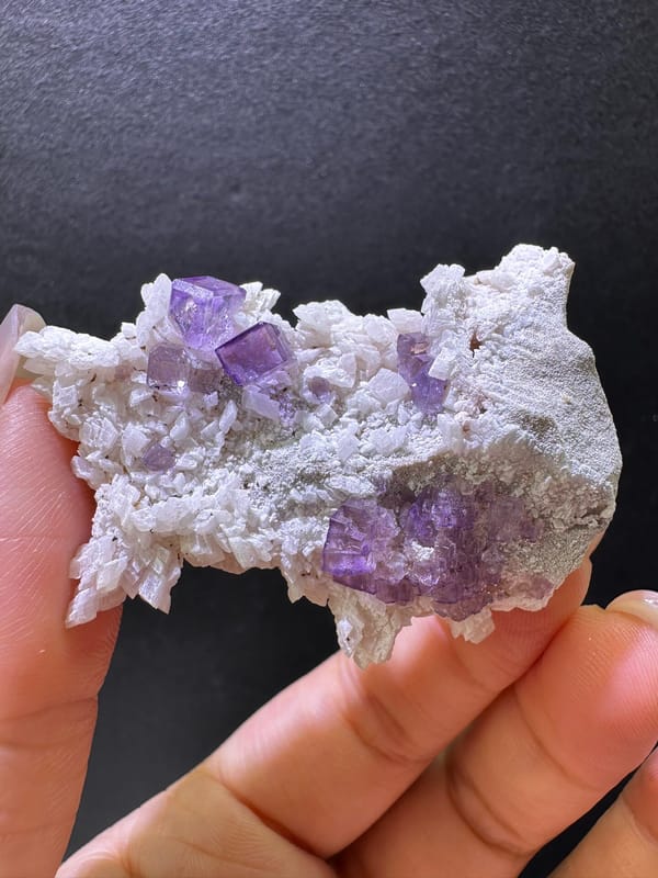 Fluorite from Xinjiang, China, individual mineral specimen view 8