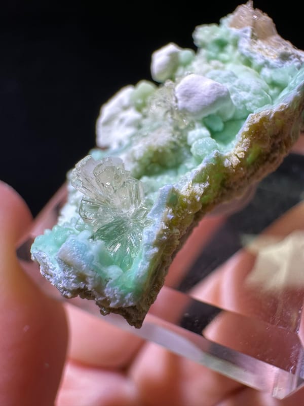 Creedite from Guizhou, China, individual mineral specimen view 5