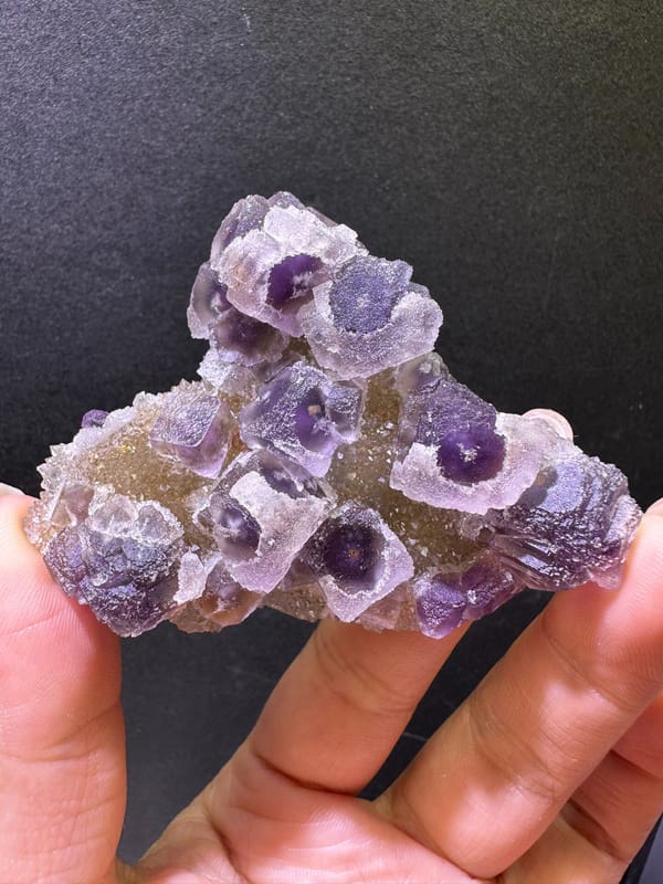 Fluorite from Zhejiang, China, individual mineral specimen view 1