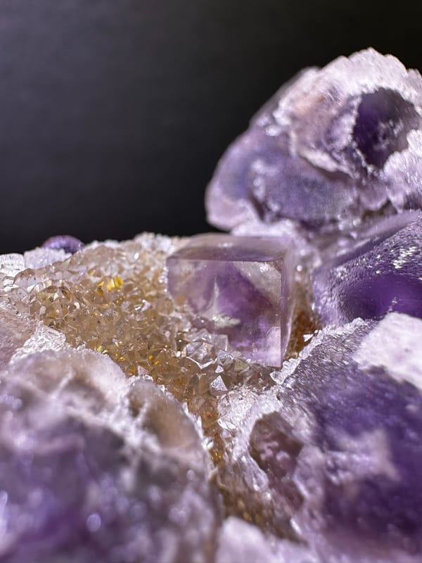 Fluorite from Zhejiang, China, individual mineral specimen view 2
