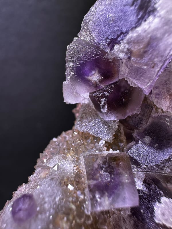 Fluorite from Zhejiang, China, individual mineral specimen view 3