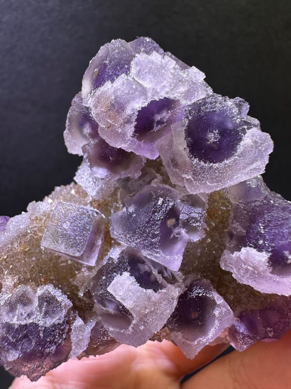 Fluorite from Zhejiang, China, individual mineral specimen view 4