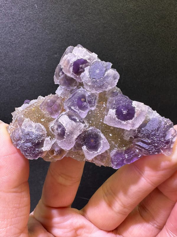 Fluorite from Zhejiang, China, individual mineral specimen view 7