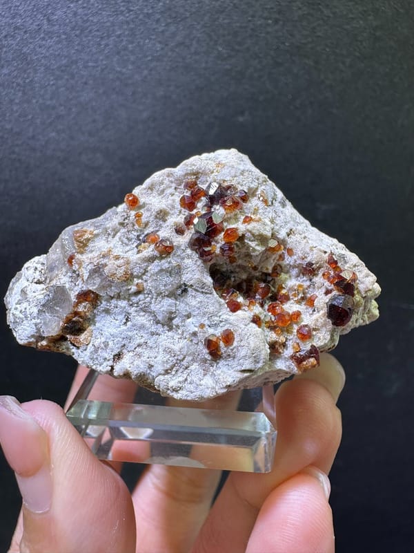 Garnet from Fujian, China, individual mineral specimen view 1