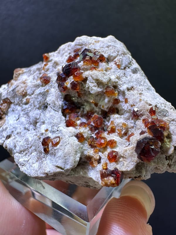 Garnet from Fujian, China, individual mineral specimen view 2
