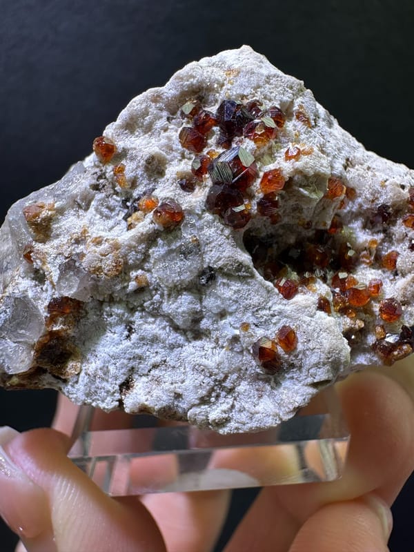 Garnet from Fujian, China, individual mineral specimen view 3
