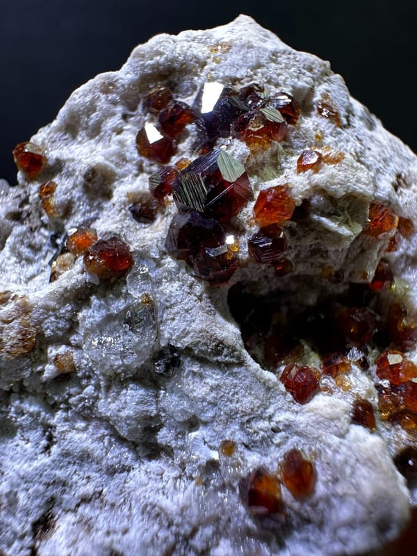 Garnet from Fujian, China, individual mineral specimen view 4