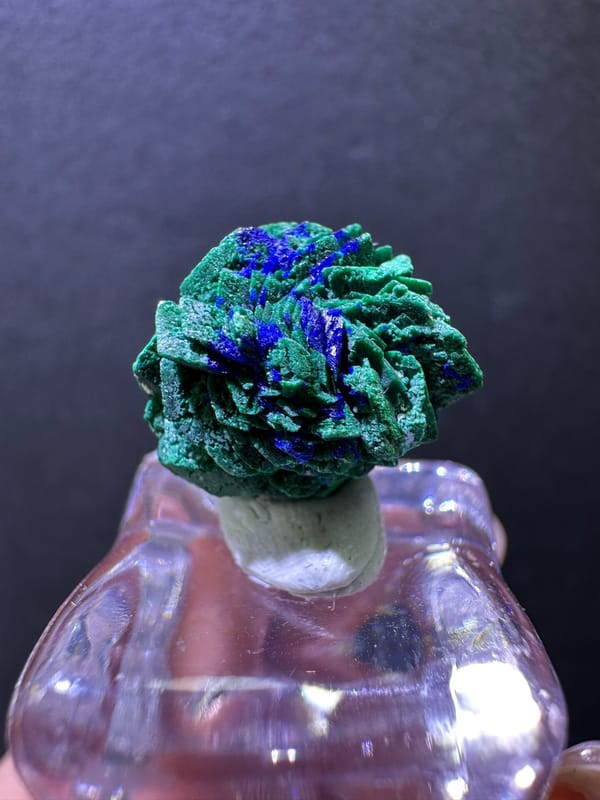 Malachite from Morocco, individual mineral specimen view 4
