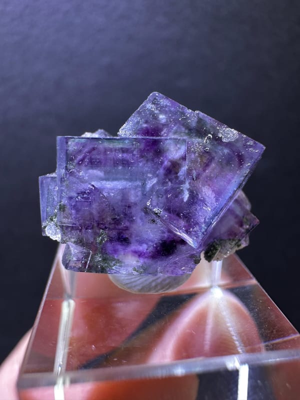 Fluorite from Yaogangxian Mine, Yizhang Co., Hunan, China, individual mineral specimen view 1
