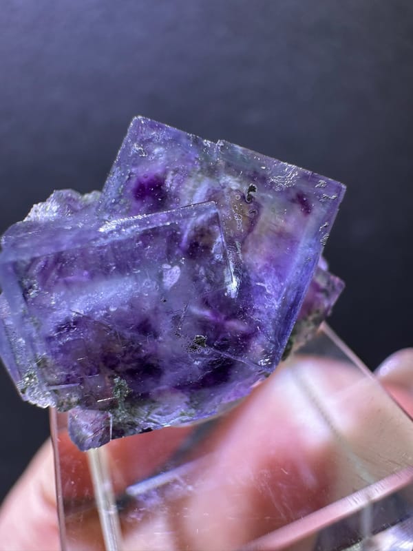 Fluorite from Yaogangxian Mine, Yizhang Co., Hunan, China, individual mineral specimen view 2