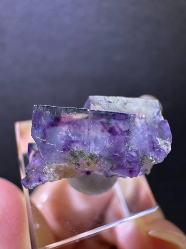 Fluorite from Yaogangxian Mine, Yizhang Co., Hunan, China, individual mineral specimen view 4