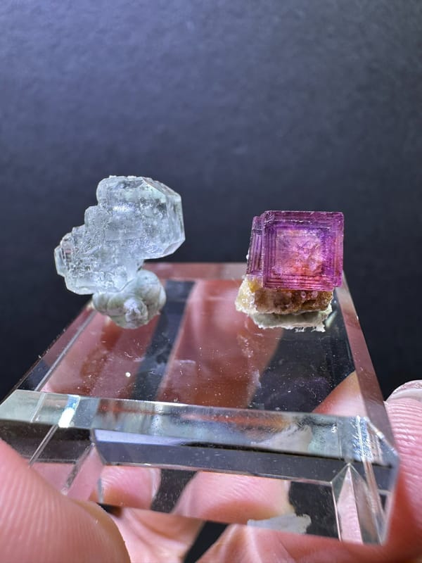 Fluorite from Guangdong, China, individual mineral specimen view 1