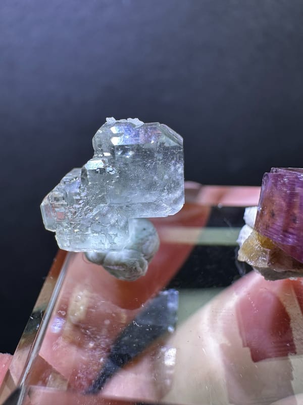 Fluorite from Guangdong, China, individual mineral specimen view 3