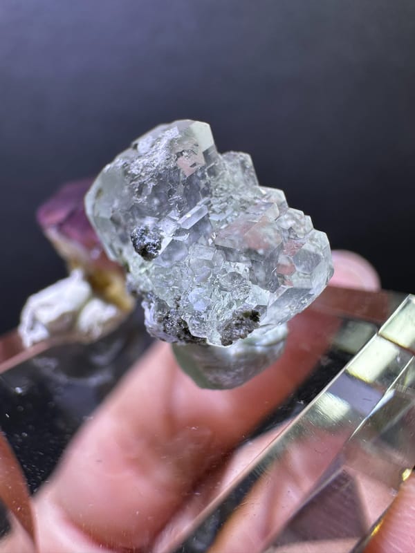 Fluorite from Guangdong, China, individual mineral specimen view 4