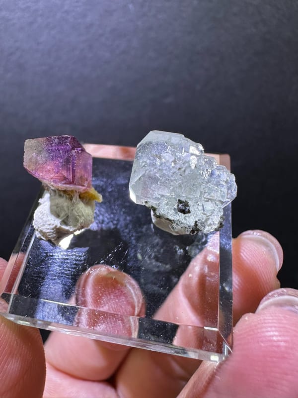 Fluorite from Guangdong, China, individual mineral specimen view 6