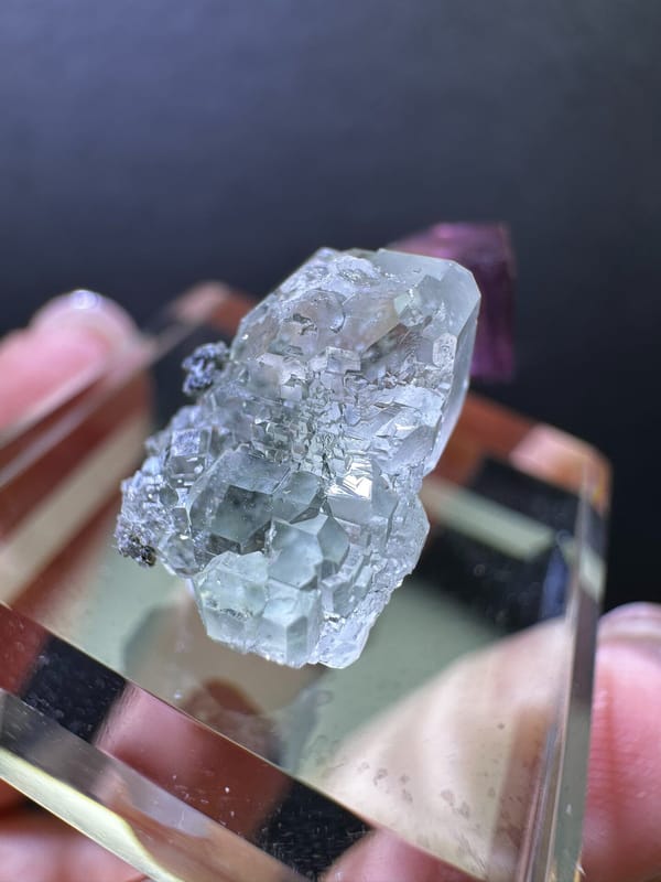 Fluorite from Guangdong, China, individual mineral specimen view 7