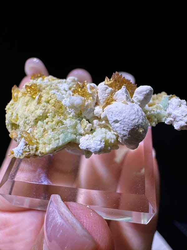 Creedite from Guizhou, China, individual mineral specimen view 5