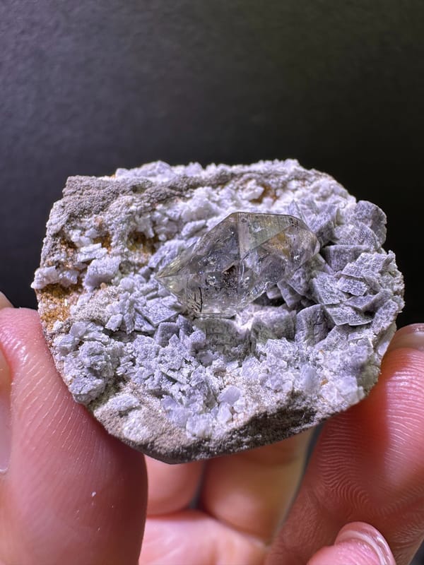 Double-terminated quartz from Guizhou, China, individual mineral specimen view 4