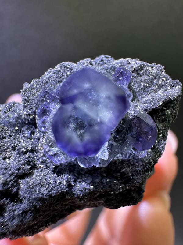 Fluorite from Fujian, China, individual mineral specimen view 1