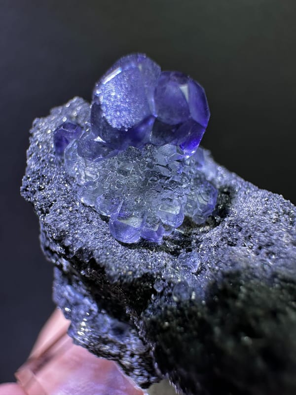 Fluorite from Fujian, China, individual mineral specimen view 4