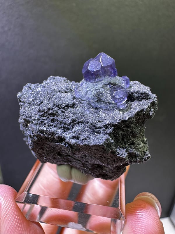 Fluorite from Fujian, China, individual mineral specimen view 7