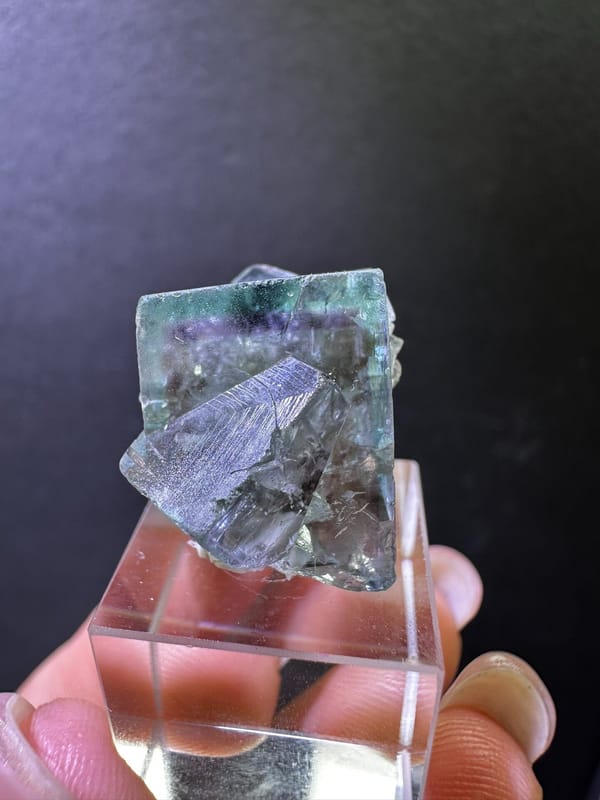 Cubo di luce diurna Fluorite dal Regno Unito