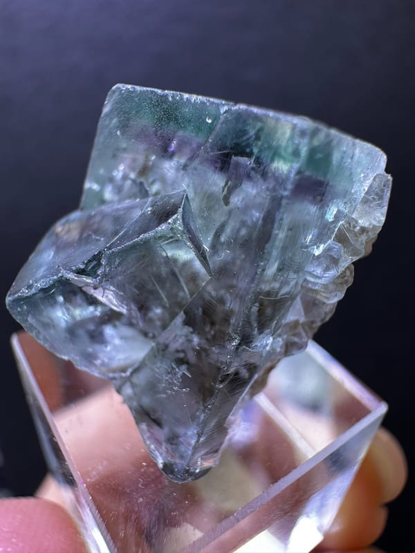Fluorite from UK, individual mineral specimen view 4