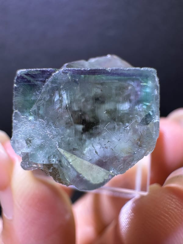 Fluorite from UK, individual mineral specimen view 5