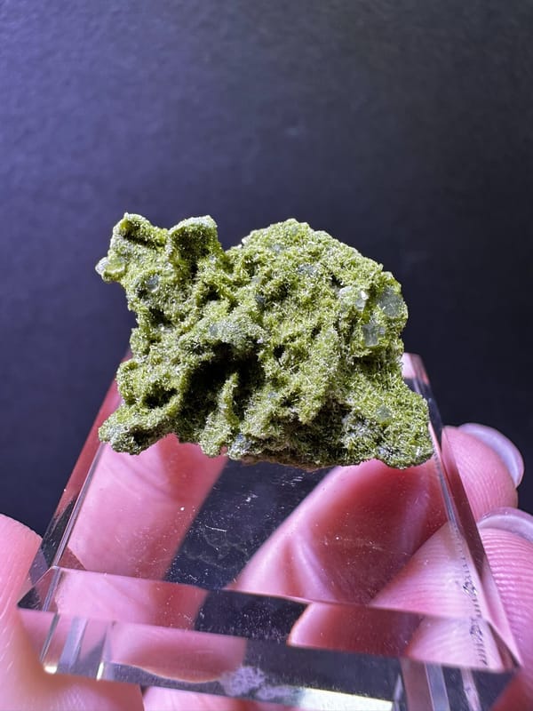 Fernlike Green Epidote from Turkey