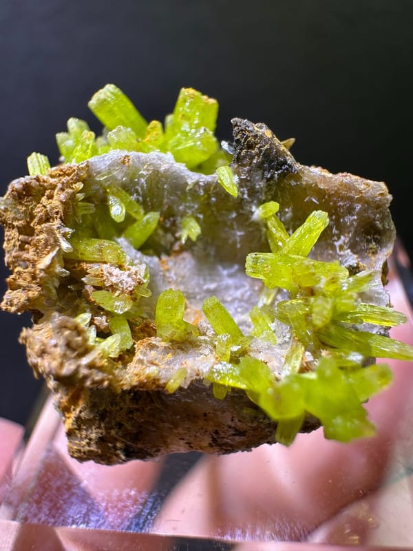 Pyromorphite from Gongcheng, Guangxi, China, individual mineral specimen view 2