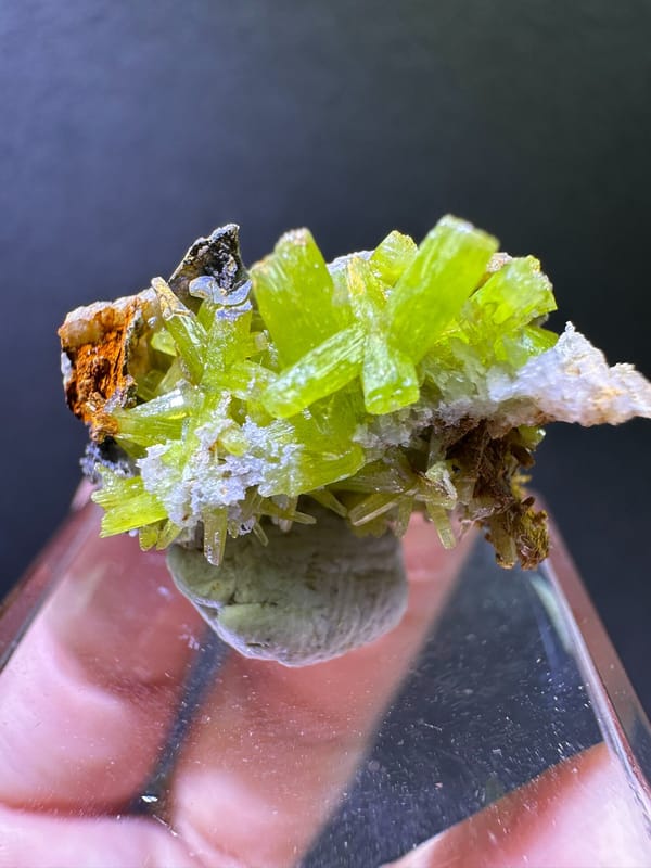 Pyromorphite from Gongcheng, Guangxi, China, individual mineral specimen view 3