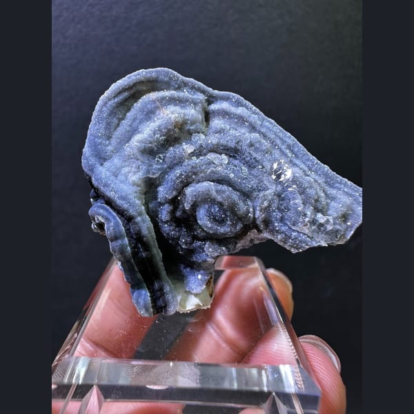 Lavender Galaxy Agate with Concentric Eye - complete view