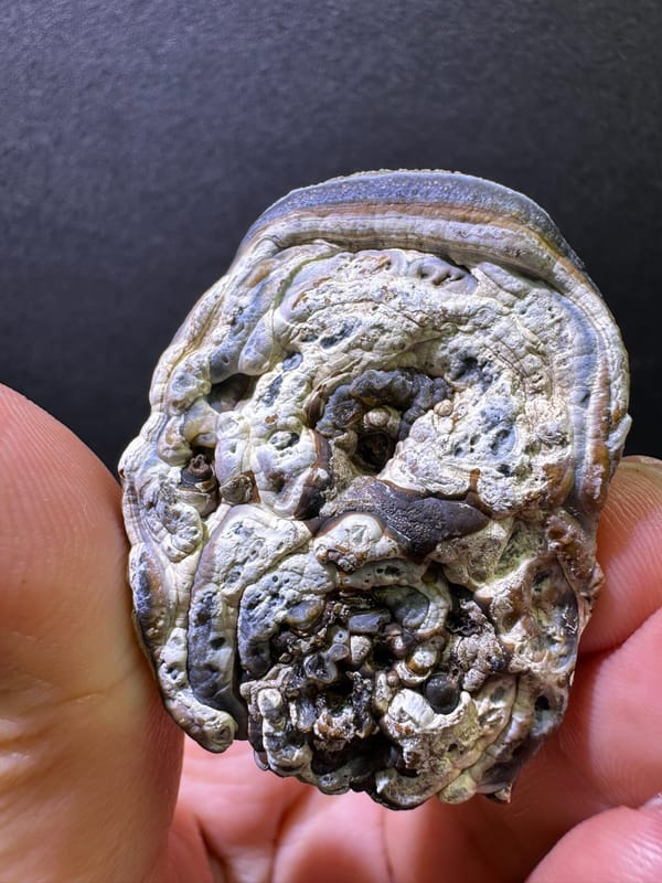 Agate from Brazil, individual mineral specimen view 2