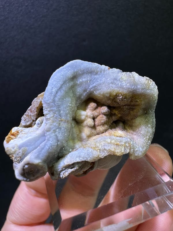 Agate from Brazil, individual mineral specimen view 1