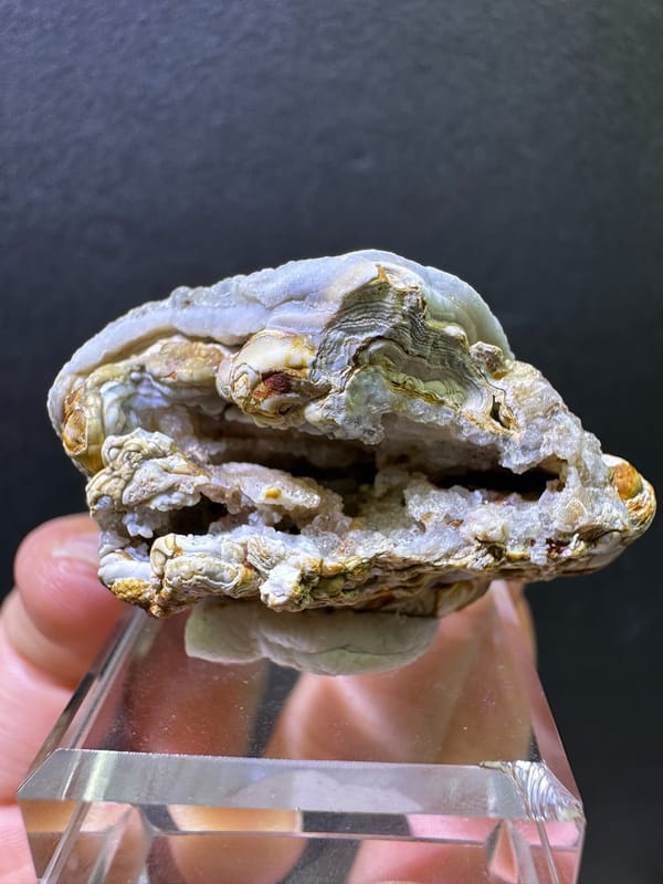 Agate from Brazil, individual mineral specimen view 4