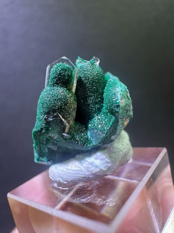 Malachite from DR Congo, individual mineral specimen view 3