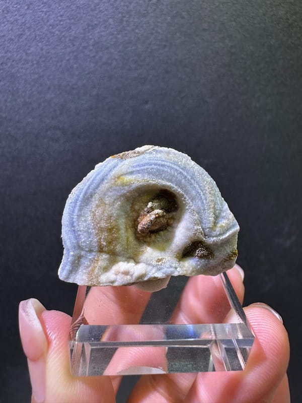 Agate from Brazil, individual mineral specimen view 1