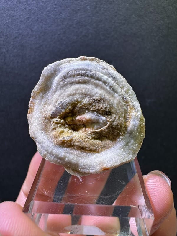 Agate from Brazil, individual mineral specimen view 1