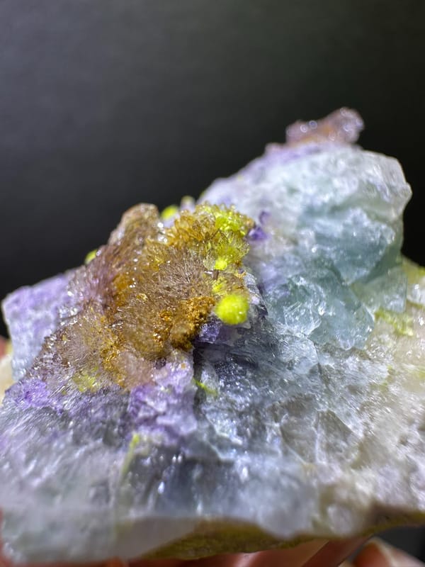 Creedite from Guizhou, China, individual mineral specimen view 1