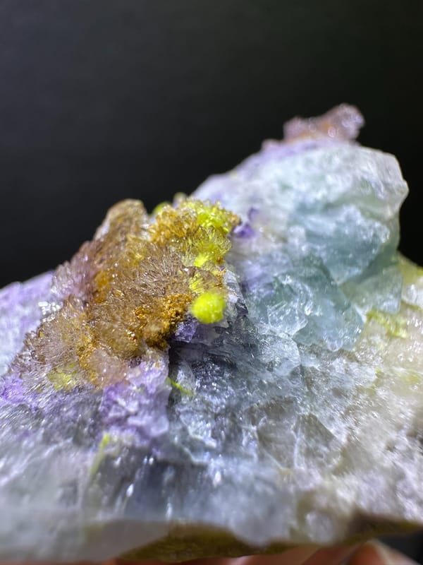 Creedite from Guizhou, China, individual mineral specimen view 2