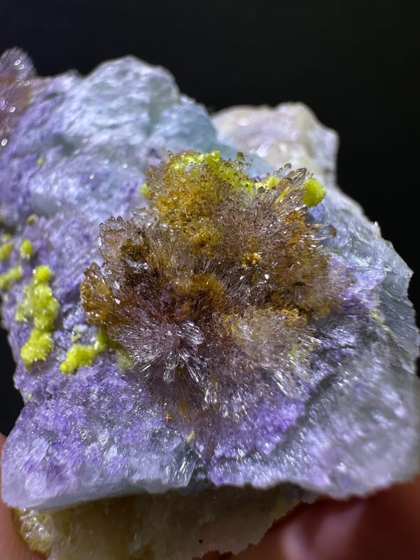 Creedite from Guizhou, China, individual mineral specimen view 3